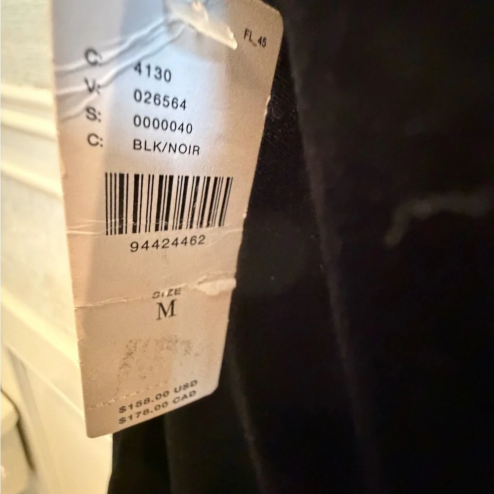 NWT new medium Anthropologie tilda strapless velvet slip dress black long